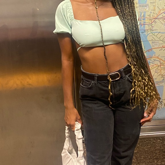 TIE UP CROP TOP - Picture 3 of 3